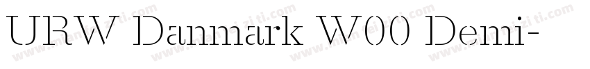 URW Danmark W00 Demi字体转换